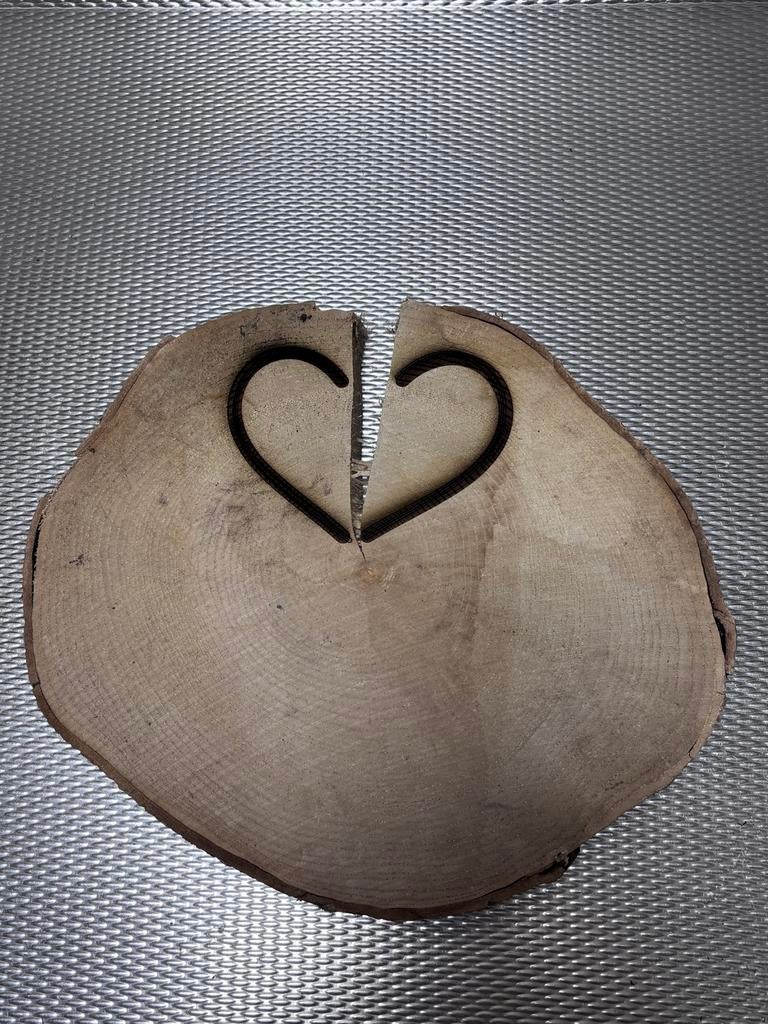 BERKEN HOUTSCHIJF - GEDENKSCHIJF - GEBROKEN HART