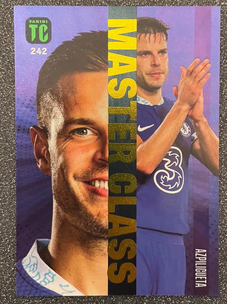 Panini Top Class 2023 MASTER CLASS AZPILICUETA CHELSEA FC, Hobby en Vrije tijd, Stickers en Plaatjes, Verzenden, Zo goed als nieuw
