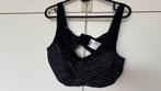 Ulla Popken beha zonder beugels maat 95 C nieuw, Kleding | Dames, Ophalen of Verzenden, Zwart, BH