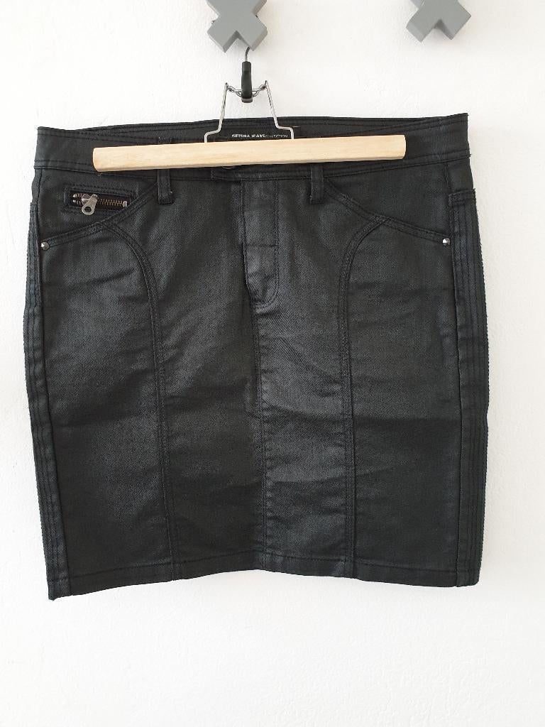 Geisha rok, zwart katoen met zachte coating, maat 38/M, Kleding | Dames, Rokken, Maat 38/40 (M), Geisha, Zwart, Ophalen of Verzenden