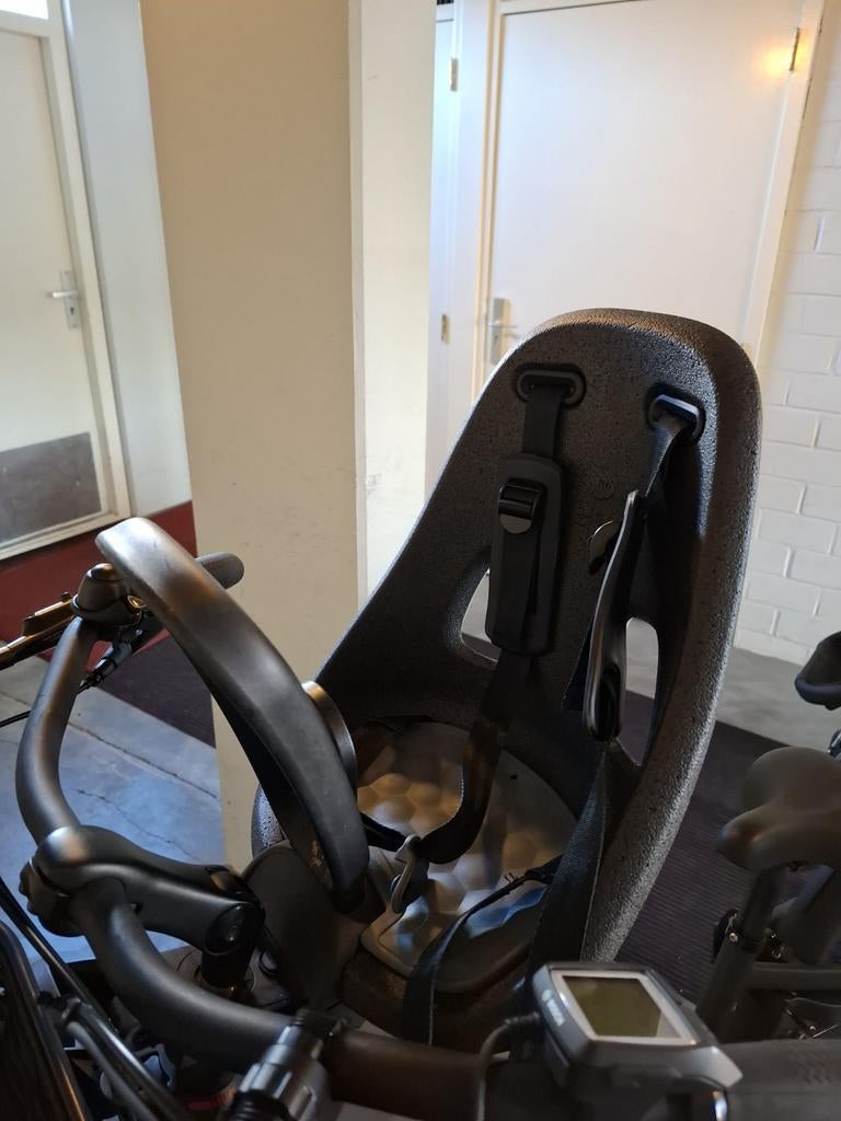 Fietsstoeltje voor baby met windscherm - Zo goed als nieuw, Ophalen, Voetsteuntjes, Voorzitje, Zo goed als nieuw