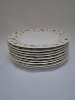 DE servies Wawel 9 diner borden geel met blauwe bloemen, Ophalen, Porselein, Overige stijlen, Bord(en)