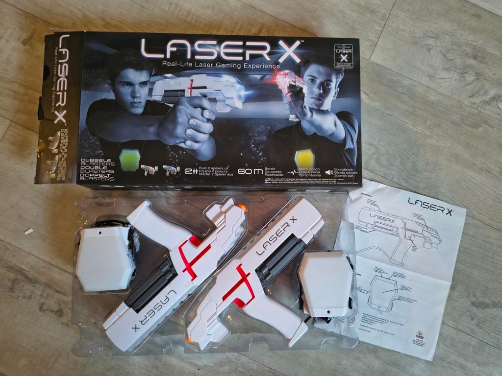 Laser X lasergame set, Kinderen en Baby's, Speelgoed | Buiten | Actiespeelgoed, Ophalen of Verzenden, Zo goed als nieuw