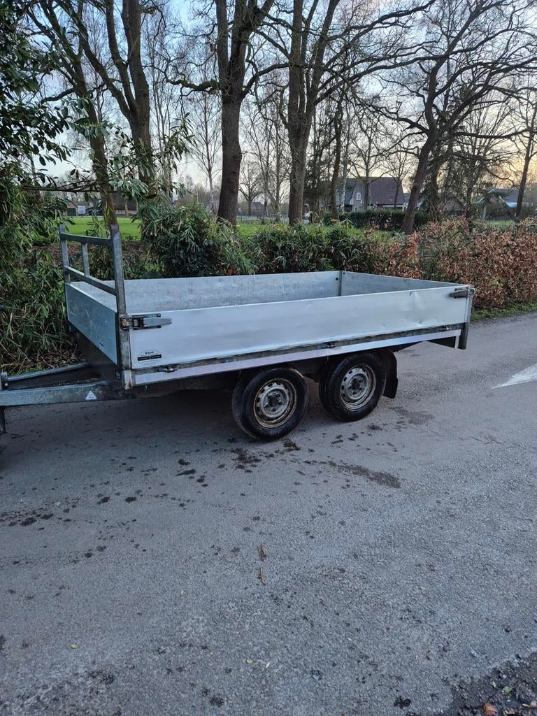 Hapert plateuwagen nieuwe bodem zeer licht 435kg, Auto diversen, Aanhangers en Bagagewagens, Ophalen of Verzenden