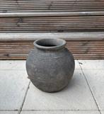 Bloempot, Rond, Ophalen of Verzenden, Zo goed als nieuw, Aardewerk