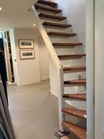 Stalen trap met hardhouten treden, Ophalen, Gebruikt, Trap, 2 tot 4 meter