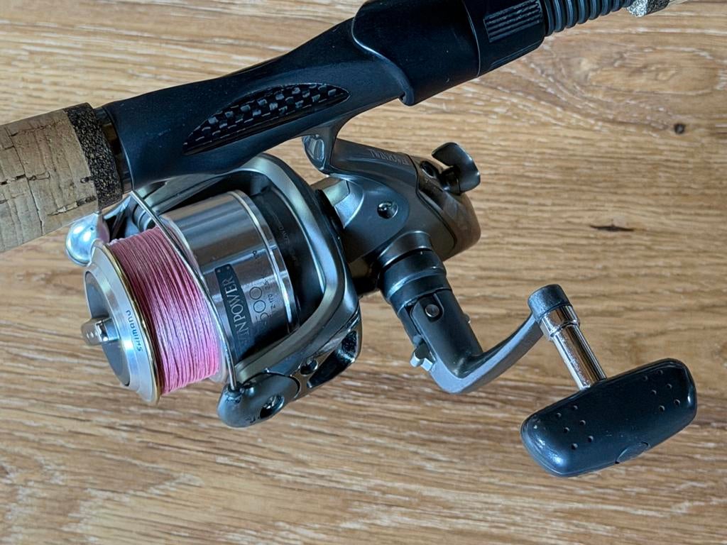 Shimano Twin Power 2500 molen, Ophalen, Gebruikt, Molen