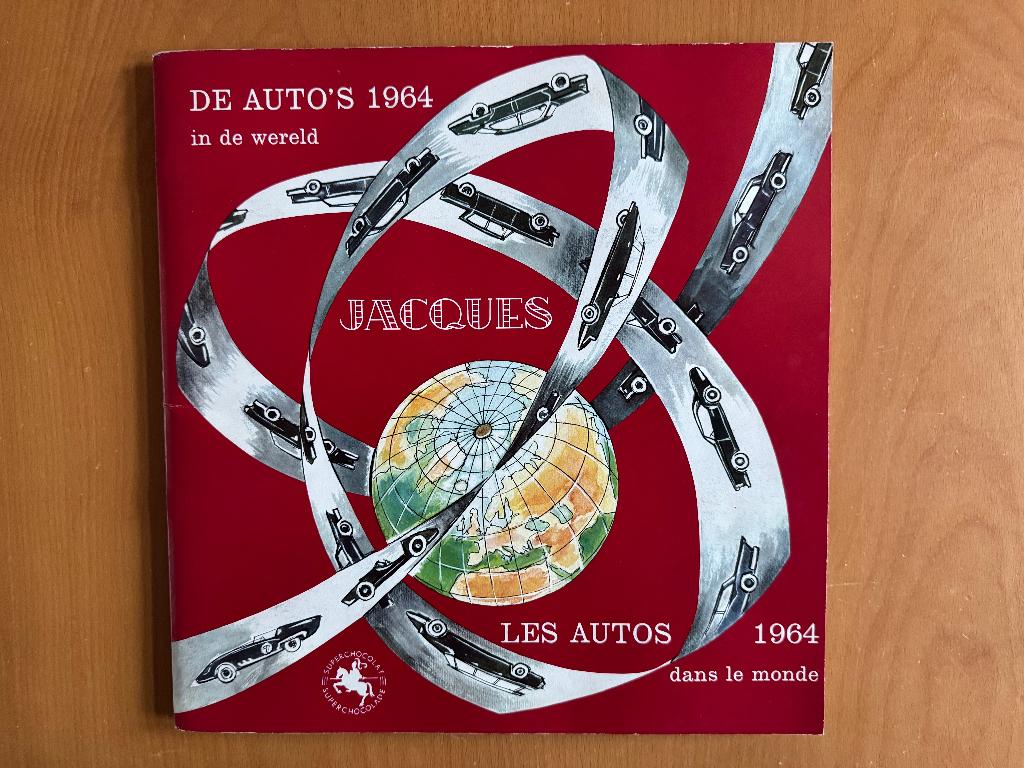 Plaatjesalbum Jacques: De auto’s, wereld 1964, zie foto's, Ophalen of Verzenden, Gelezen, Algemeen