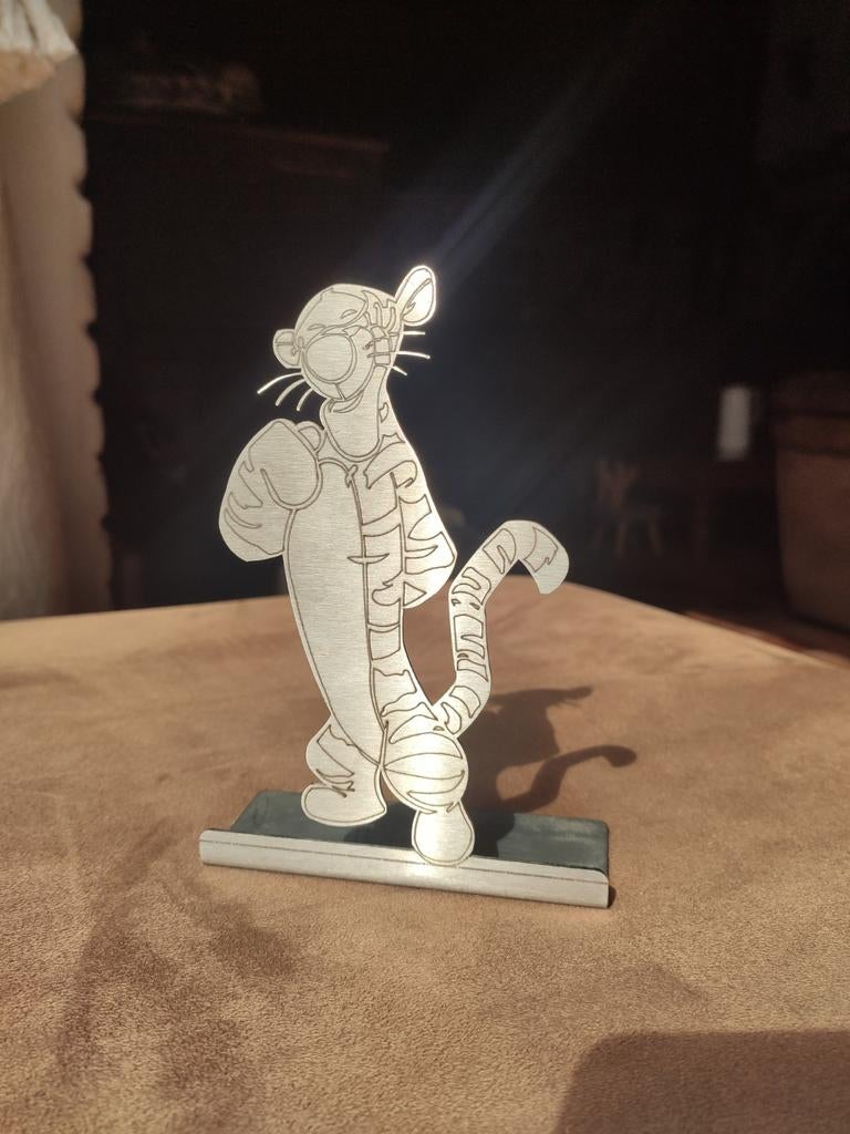 Disney Tijgertje ijzeren beeldje - Winnie de Poeh, Ophalen of Verzenden, Winnie de Poeh of vrienden, Zo goed als nieuw, Beeldje of Figuurtje