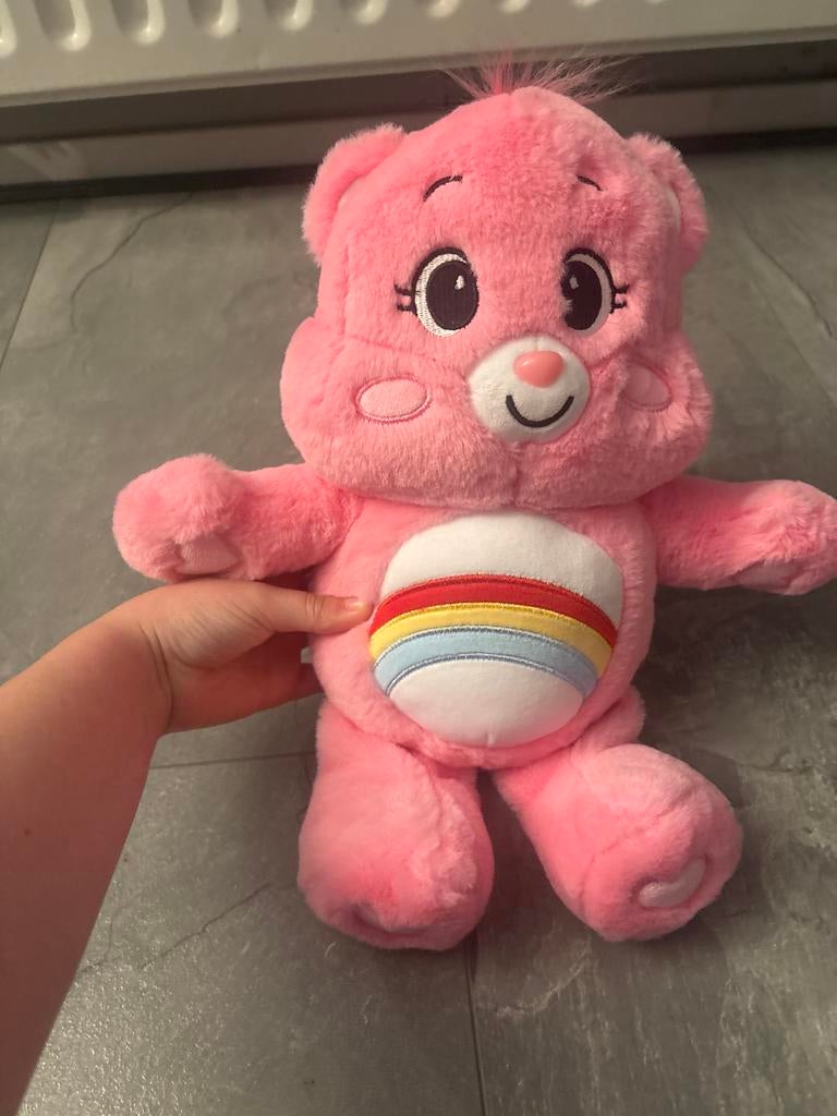 Roze Care Bear Knuffel - Zo goed als nieuw, Overige merken, Overige karakters, Beer, Ophalen of Verzenden