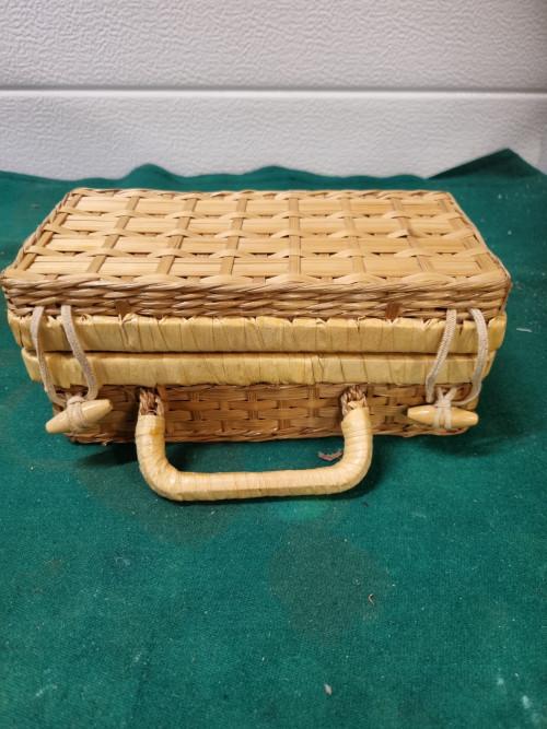 mandje rotan vintage klein, Ophalen of Verzenden, 'T Olde Gre-j, Info@toldegrej.nl, Endepoelstraat 20f Didam