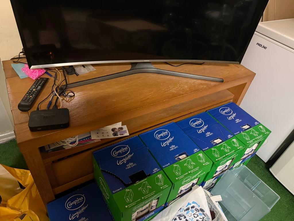 GRATIS tv-kast af te halen van Eiken, Ophalen, 50 tot 100 cm, Zo goed als nieuw, Minder dan 100 cm