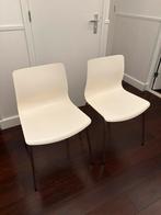 Twee witte Erland ikea stoelen, Ophalen, Zo goed als nieuw, Wit, Twee