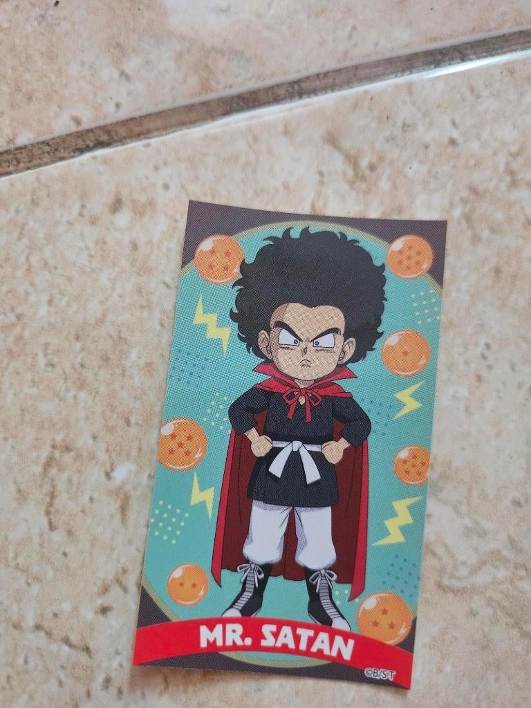 sticker anime Dragonball Daima Mr Satan nieuw, Ophalen of Verzenden, Nieuw