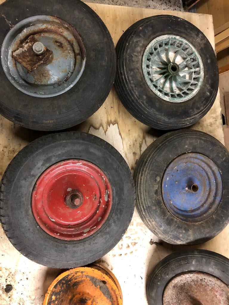 8 kruiwagen wielen, verschillende modellen., Ophalen, Gebruikt, Handmatig