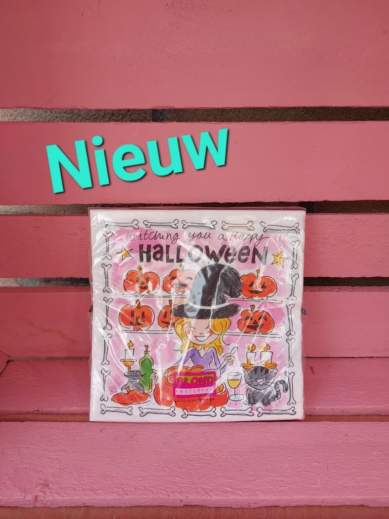 Blond Amsterdam Halloween servetten, Ophalen of Verzenden, Nieuw, Blond Amsterdam