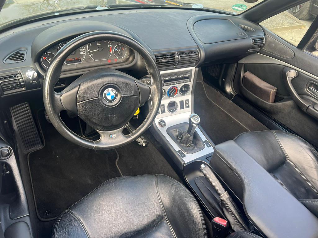 BMW Z3 Roadster 2.0 6 cil Widebody Chromeline cruise, leer,, Auto's, Achterwielaandrijving, Zwart, Zwart, Bedrijf