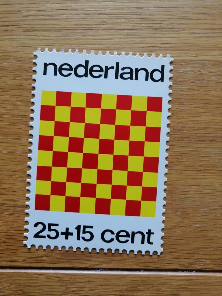 1 Mooie bedank kaart Kinderpostzegels uit 1973, Postzegels en Munten, Verzenden, Nederland