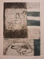 Ets Wim Compier - Dubbel Gedrukt, Antiek en Kunst, Ophalen of Verzenden