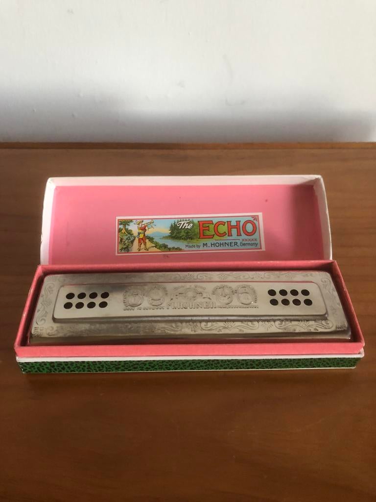 Hohner mondharmonica, the echo harp, Muziek en Instrumenten, Ophalen of Verzenden, Zo goed als nieuw