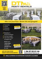 Partytent huren + stoelen & tafels | Pakketten vanaf €125, Partytent, Zo goed als nieuw, 4 tot 6 meter, 2 meter of meer
