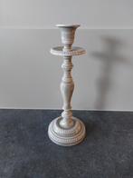 Elegante grijze kandelaar., 25 tot 50 cm, Nieuw, Ophalen of Verzenden, Metaal