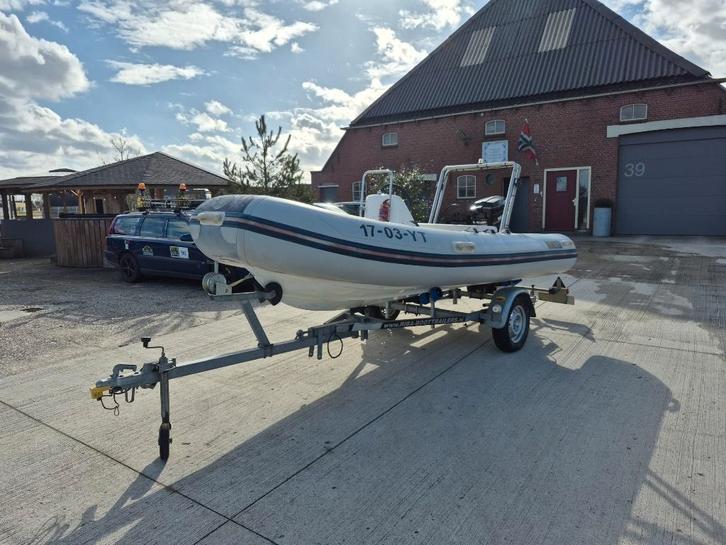 rubberboten, Watersport en Boten, Rubberboten, Gebruikt, Yam, Overige materialen, Minder dan 70 pk, Benzine, Ophalen