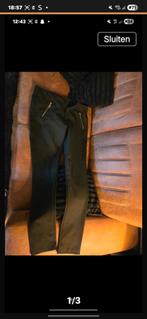 Zwarte Zizo legging broek met gouden ritsen, Zwart, Nieuw, Ophalen of Verzenden, Lang