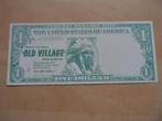 Amerika, Indiaanse dollar Old Village 1 dollar, Ophalen of Verzenden, Noord-Amerika, Los biljet
