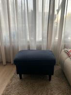 IKEA Strandmon poef - donkerblauw, Ophalen, Zo goed als nieuw, Stof, Rechthoekig