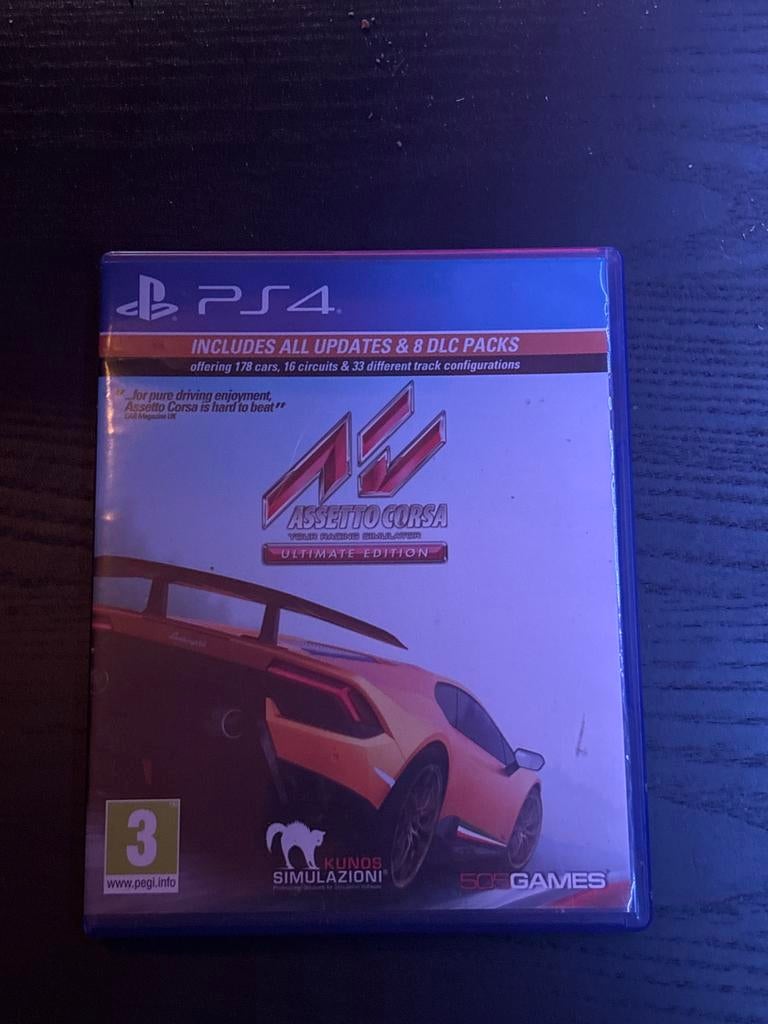Assetto Corsa Ultimate Edition PS4 - Realistische race-sim, Spelcomputers en Games, Online, Gebruikt, 1 speler, Racen en Vliegen