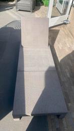 Ligbed - zonnenbed kunstof wicker, Tuin en Terras, Ophalen, Zo goed als nieuw, Wicker
