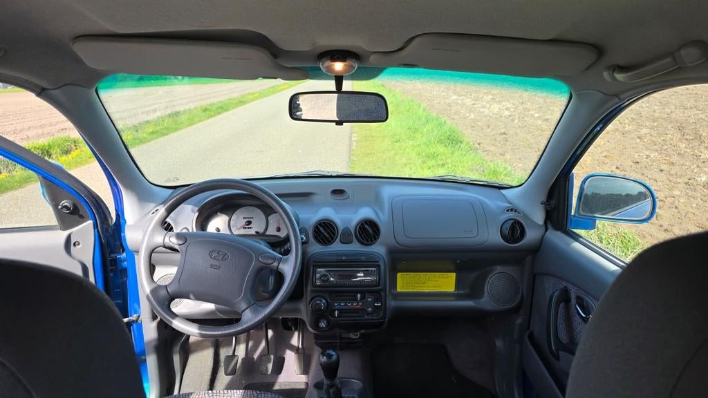 Hyundai Atos 1.1 2004 Blauw, Auto's, Hyundai, Voorwielaandrijving, Stof, 31 €/maand, 4 cilinders