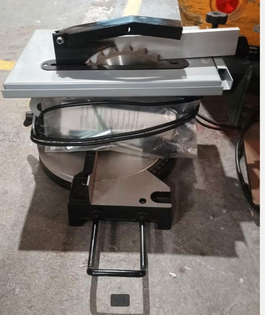 afkortzaag Topcraft, Doe-het-zelf en Verbouw, Gereedschap | Zaagmachines, Gebruikt, Afkortzaag, 600 tot 1200 watt, 30 tot 70 mm