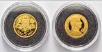 Gouden 5 Lati munt Letland 2003, 999/1000, 1,24g UNC, Ophalen of Verzenden