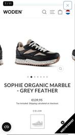 Woden Sophie Organic Marble Sneakers maat 36, Ophalen of Verzenden, Zo goed als nieuw, Zwart, Sneakers of Gympen