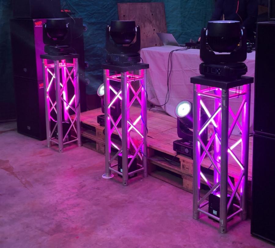 3x truss zuil 100CM || €200,-, Ophalen of Verzenden, Gebruikt, Licht, Geluidgestuurd