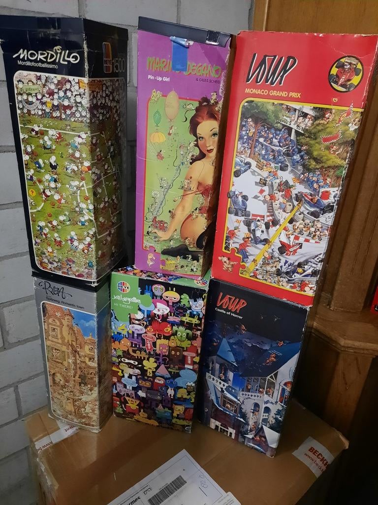 6 heye puzzels van 2000 en 1500 stukjes LOUP,MORDILLO DEGANO, Ophalen of Verzenden, 500 t/m 1500 stukjes