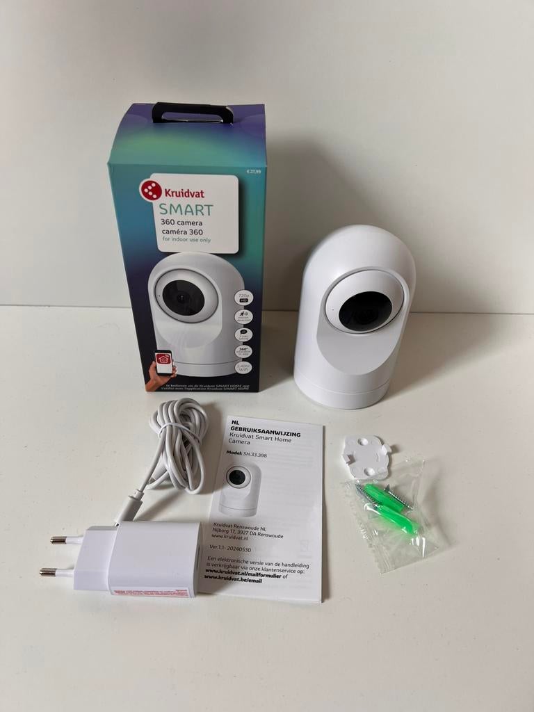 Kruidvat 360 Graden Smart Camera, Ophalen of Verzenden, Nieuw, Binnencamera