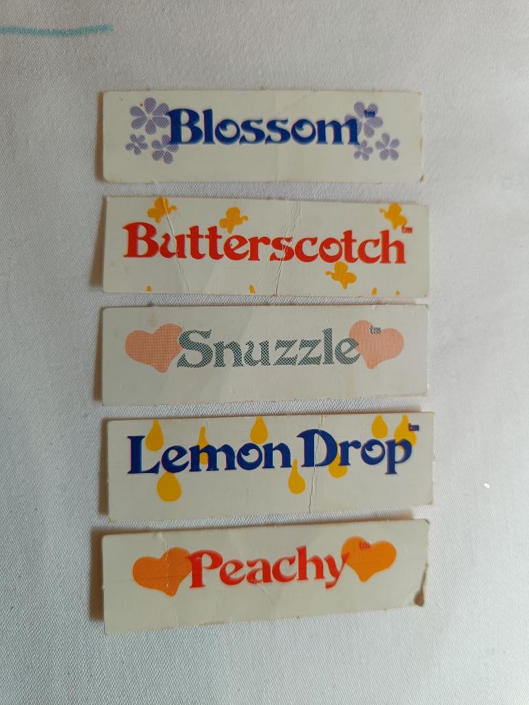 My little pony naamkaartjes vintage jaren 80, Ophalen of Verzenden, Zo goed als nieuw