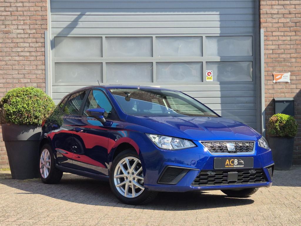 SEAT Ibiza 1.0 TSI Style Business NAVIGATIE Apple Carplay, Auto's, Seat, Voorwielaandrijving, Stof, Parkeersensor, Blauw