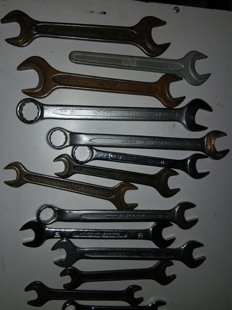 Steek/ring sleutels diverse maten, gebruikt, Ophalen of Verzenden, Gebruikt