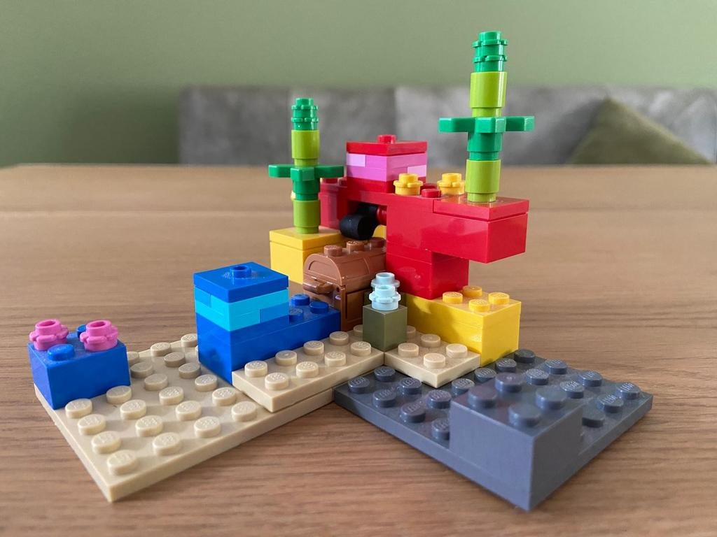 LEGO Minecraft 21164 Het Koraalrif, Ophalen of Verzenden, Zo goed als nieuw, Lego