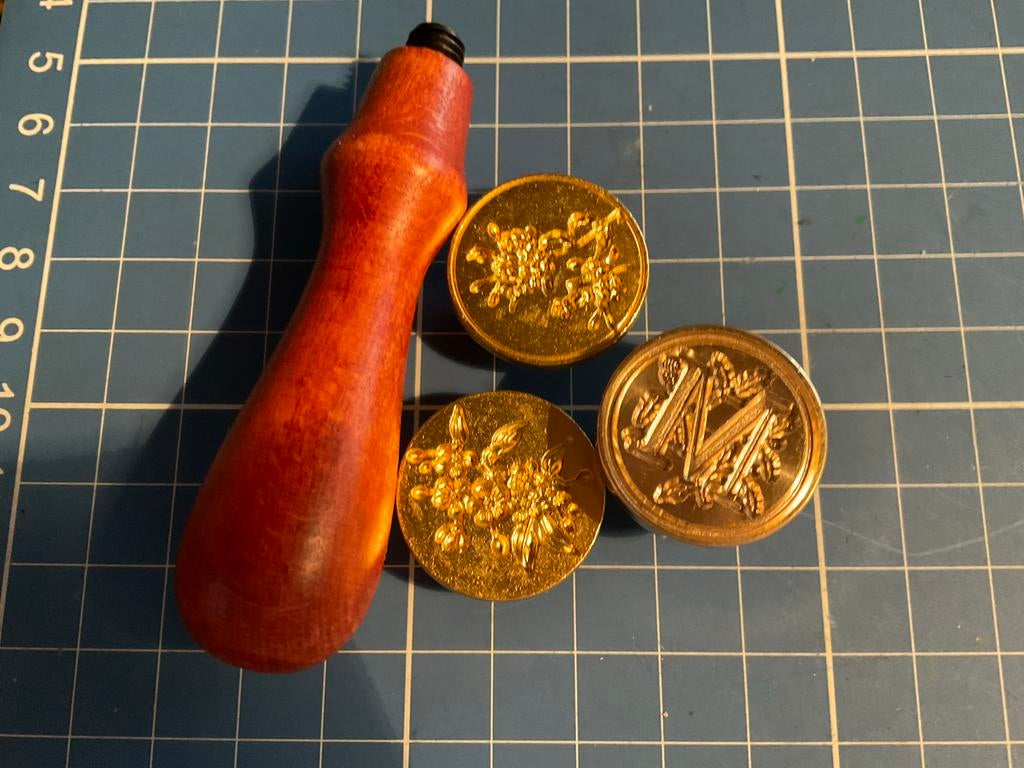 Waxstempels 3 x met handvat, Ophalen of Verzenden, Nieuw