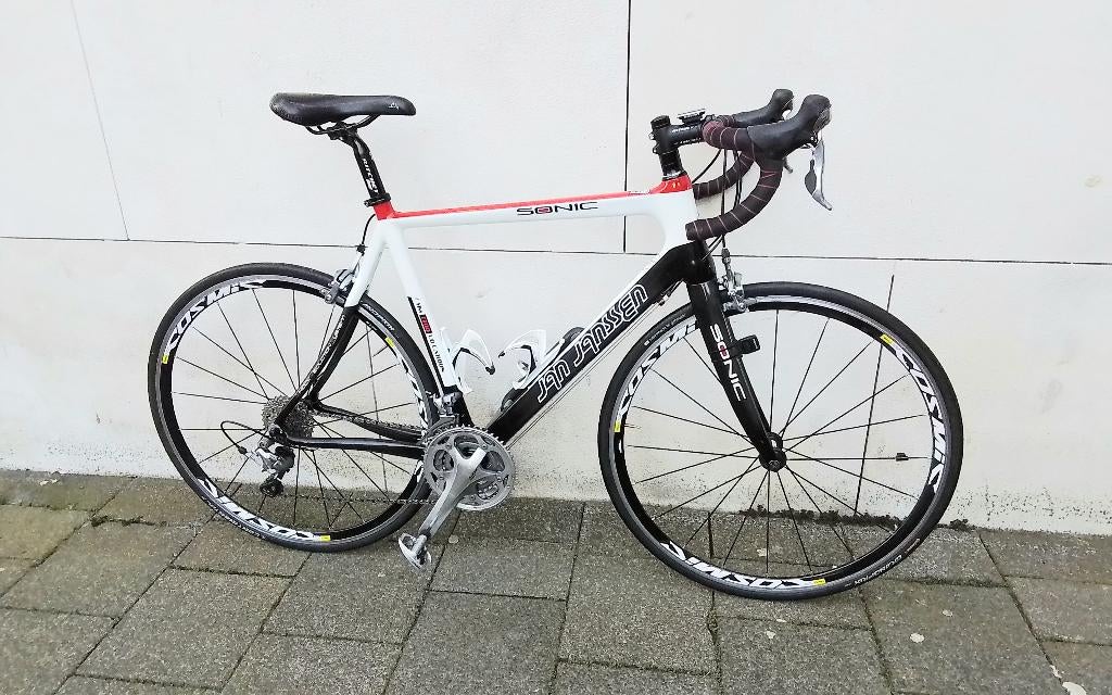 Jan Jansen Sonic carbon bijna nieuw echt weinig gebruikt, Fietsen en Brommers, Fietsen | Racefietsen, 28 inch, Carbon, Zo goed als nieuw