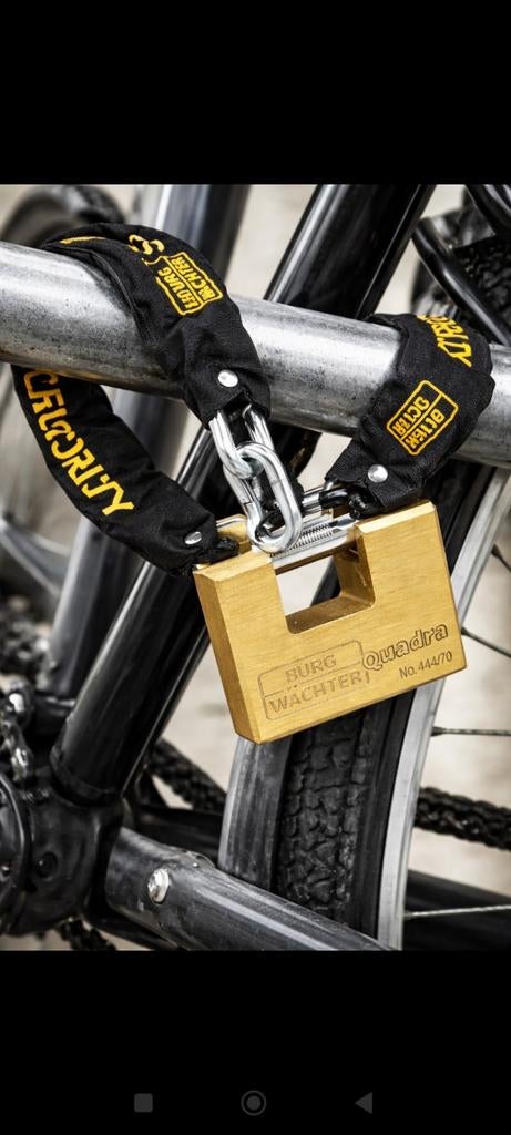 Burg Wächter Kettingslot + Hangslot Set – Sterke Beveiliging, Ophalen of Verzenden, Nieuw, IJzer, Slot