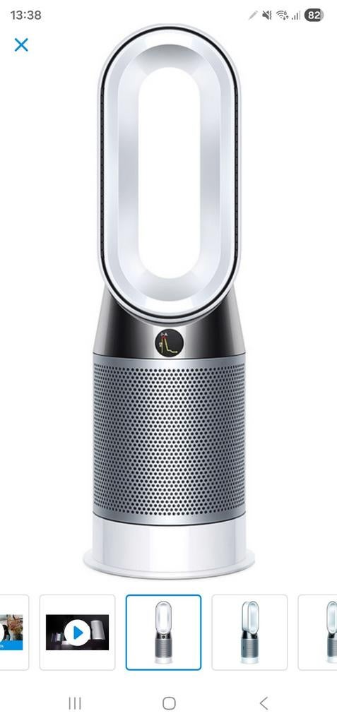 Dyson Pure Hot+Cool Wit/Zilver, Ophalen of Verzenden, Luchtreiniger