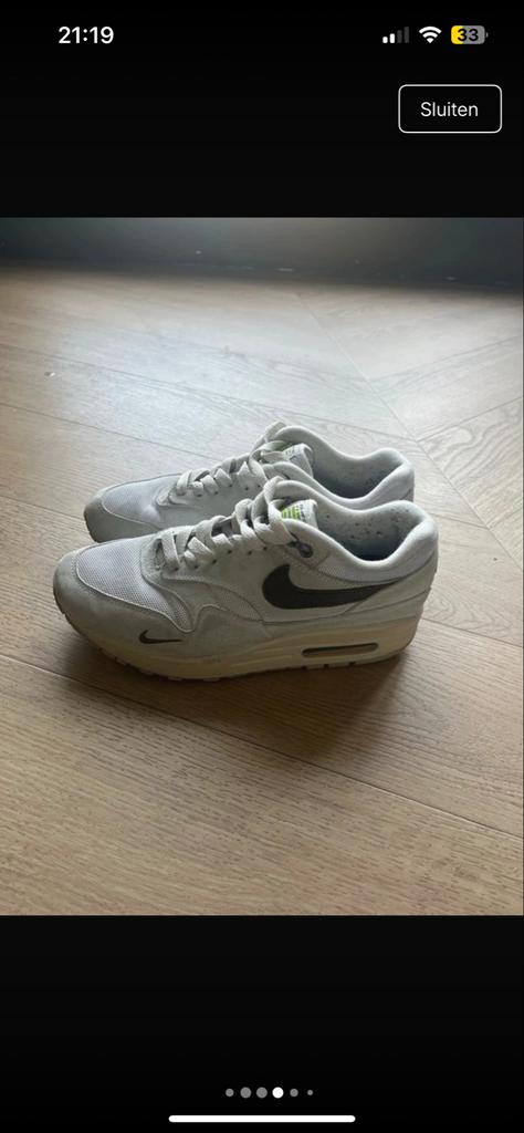 Nike Air Max 1 maat 39, Kleding | Dames, Schoenen, Gedragen, Sneakers of Gympen, Wit, Ophalen of Verzenden