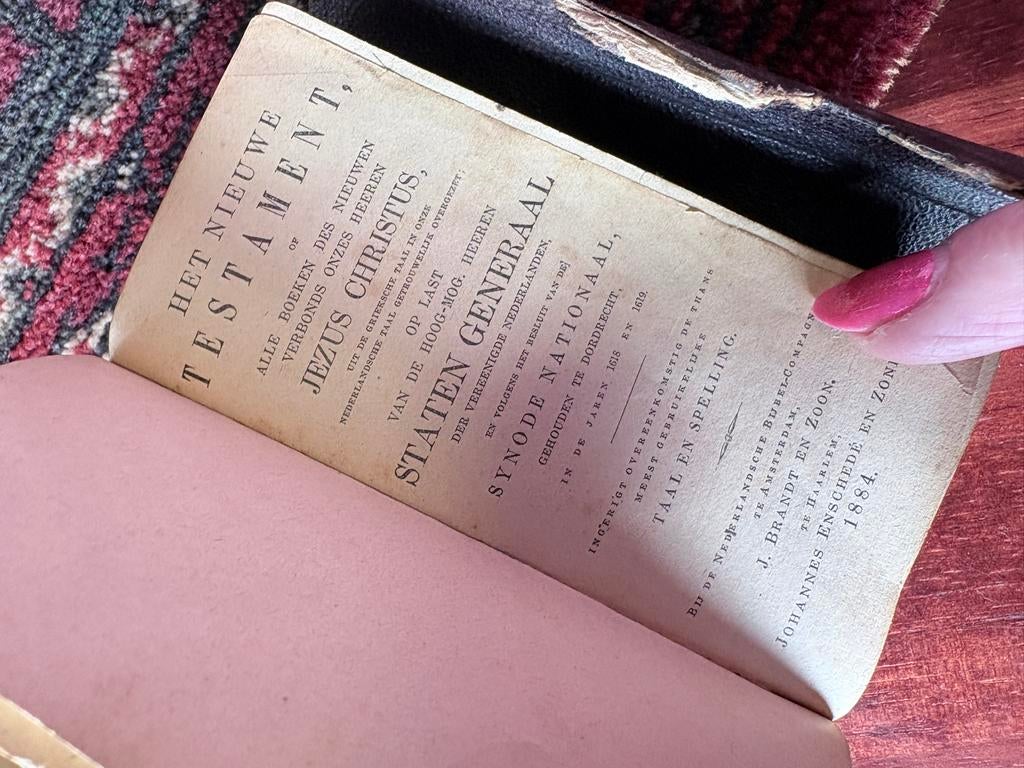 Bijbel Statenvertaling 1884. Met voorkant zonder sluiting!, Antiek en Kunst, Antiek | Boeken en Bijbels, Ophalen of Verzenden
