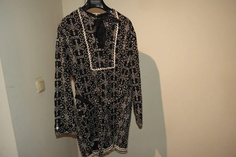 Baum und Pferdgarten broek pakje jumpsuit sier stiksels 40, Kleding | Dames, Jumpsuits, Maat 38/40 (M), Verzenden, Zwart, Zo goed als nieuw